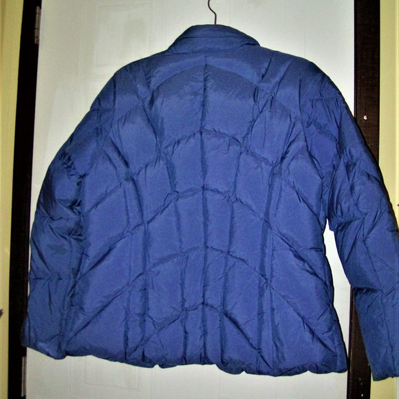 SKY BLUE DOWN FEATHER JACKET 8 - Picture 2 of 3